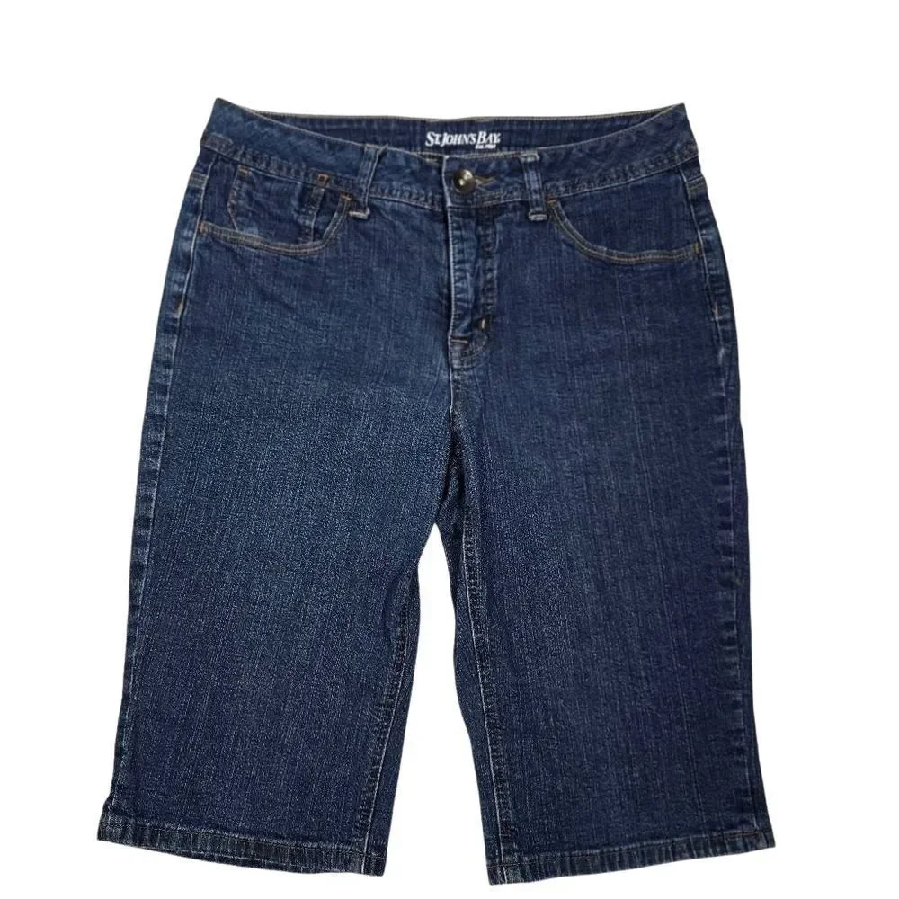 St. John's Bay Blue Denim Shorts